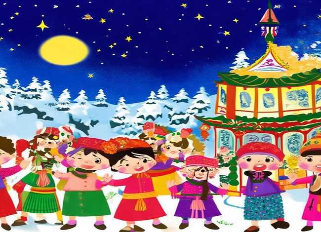 幼儿故事新年 - 幼儿新年故事手绘