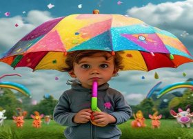 儿童故事奇怪的小雨伞 - 绘本故事奇怪的雨伞小班教案