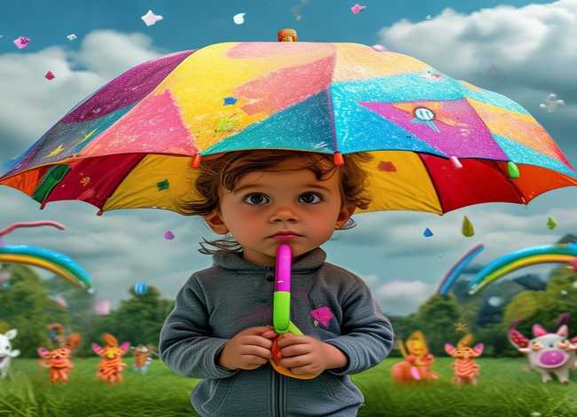 儿童故事奇怪的小雨伞 - 绘本故事奇怪的雨伞小班教案