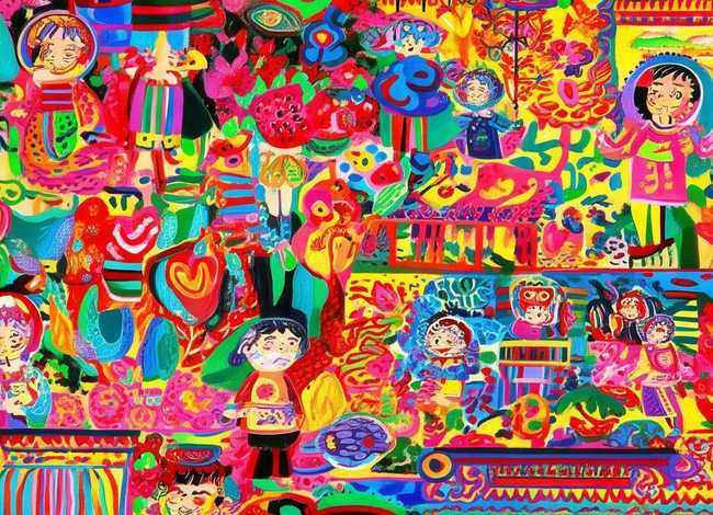 儿童民间艺术绘画 - 儿童民间艺术绘画图片