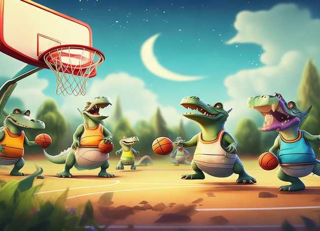 儿童故事鳄鱼篮球赛；鳄鱼会打篮球吗故事视频