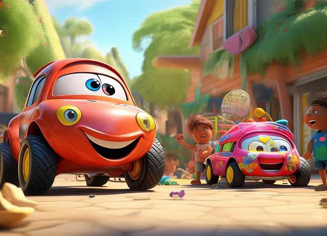 大汽车和小汽车儿童故事，大汽车和小汽车故事绘本