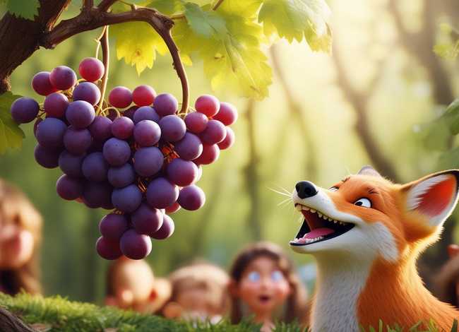 儿童故事葡萄和狐狸，幼儿故事葡萄和狐狸