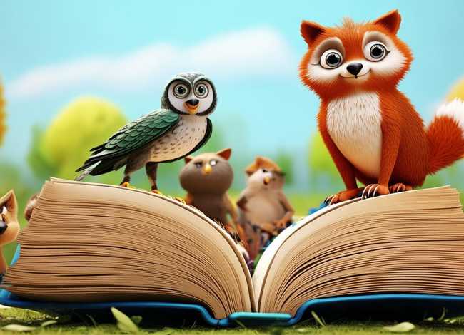 动物故事画儿童画；动物故事的画怎么画