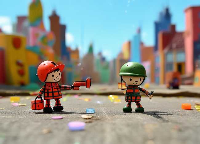 火柴人战争儿童画 - 火柴人战争儿童画怎么画