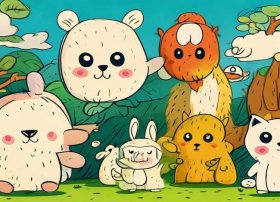 儿童故事动物插图（幼儿动物故事简笔画）