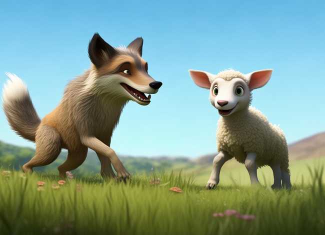 狼和小羊的幼儿故事；狼和小羊的幼儿故事简短