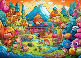 儿童故事插画连环画，少儿故事连环画