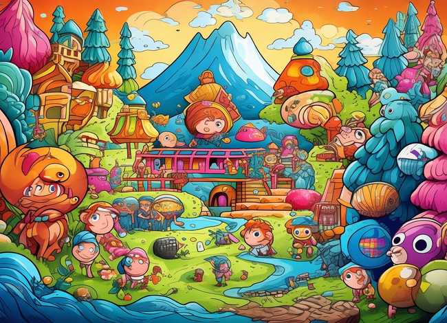 儿童故事插画连环画，少儿故事连环画