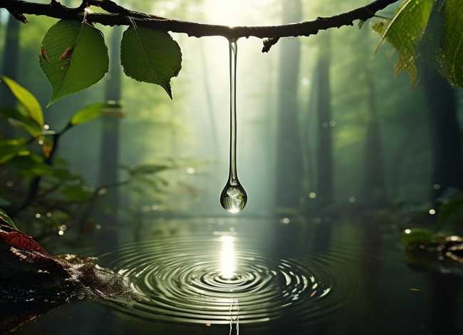 一滴水故事寓意（一滴水故事寓意是什么）