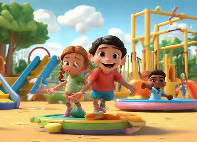 游乐场幼儿故事；游乐场幼儿故事简短