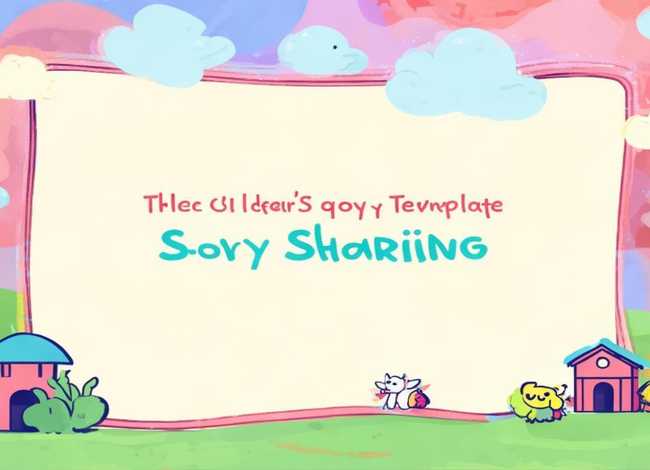 ppt儿童故事分享模板 - 儿童故事分享ppt免费模板