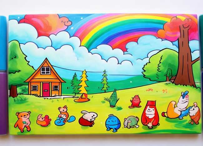 儿童故事主题画马克笔、马克笔儿童主题画 简单漂亮