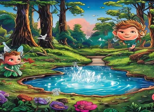 儿童故事英语连环画 英语故事连环画图片4张