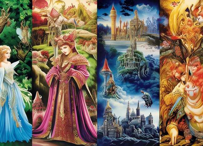 中外童话海报；中外童话海报素材