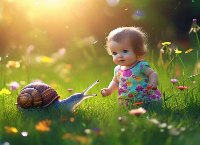 蜗牛儿童故事、蜗牛的故事和儿歌