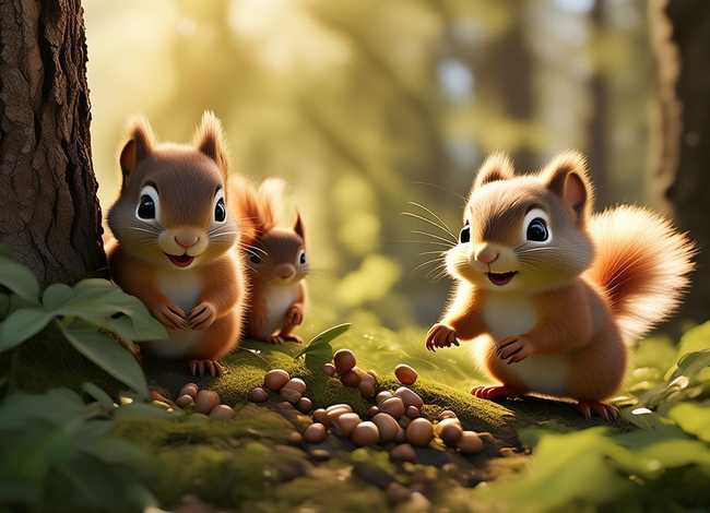 三只小松鼠的故事；三只小松鼠的故事简介