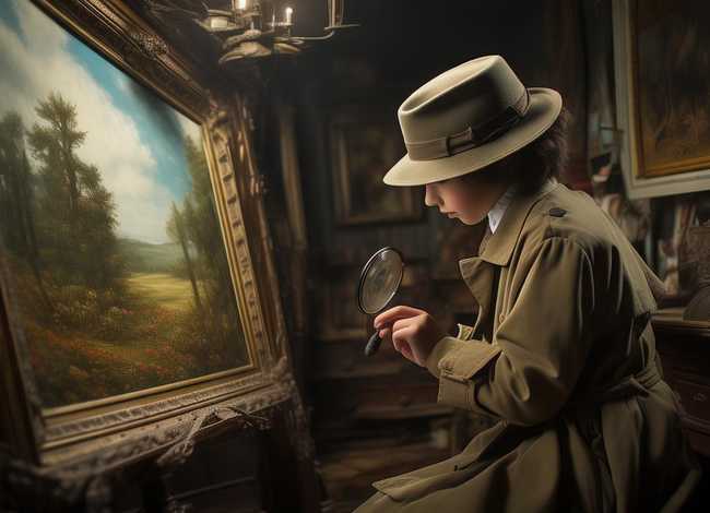 绘画小侦探游戏（绘画小侦探游戏图片）