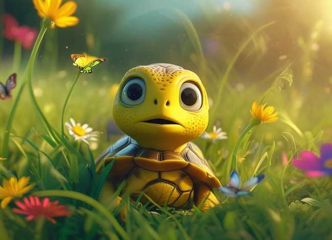 儿童故事聪明的乌龟，幼儿故事聪明的小乌龟