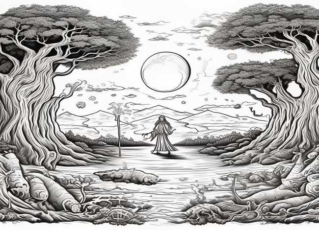 世界神话与传说故事插图简笔画（世界神话与传说故事插图简笔画图片）