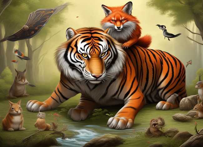 狐狸借虎威儿童故事，狐假虎威狐狸借着老虎,还会发生怎么样的故事