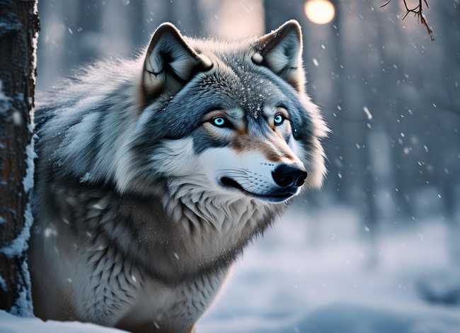 下雪的大灰狼的故事；下雪的大灰狼的故事内容