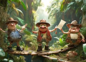 三个探险家搞笑故事，三个探险家搞笑故事大全