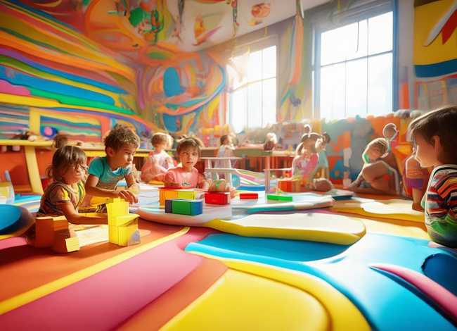 线条儿童主题画；线条主题画图幼儿园