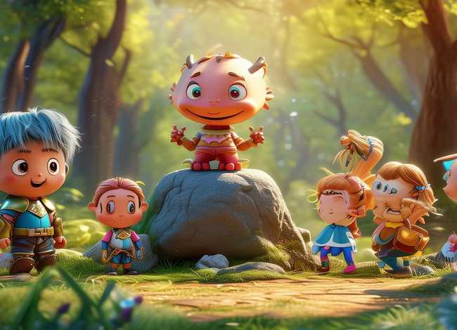 儿童故事角色图片 6个角色对话儿童故事