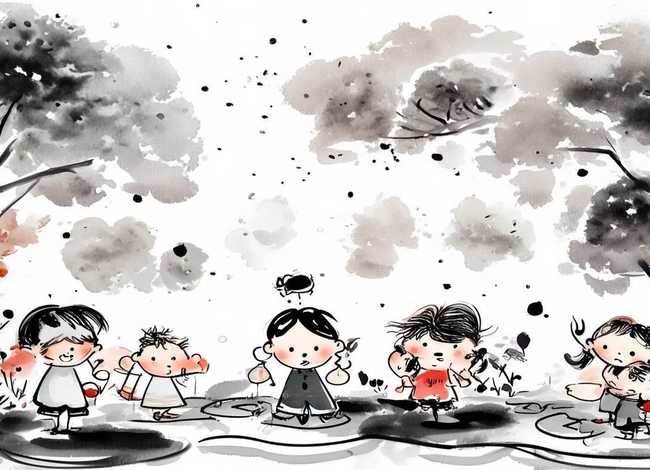 水墨画的幼儿绘本，水墨画的幼儿绘本图片