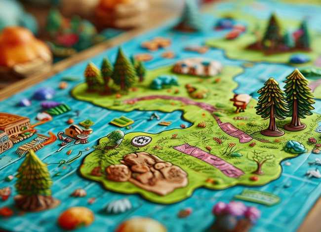 儿童探险地图绘画，儿童探险地图绘画图片