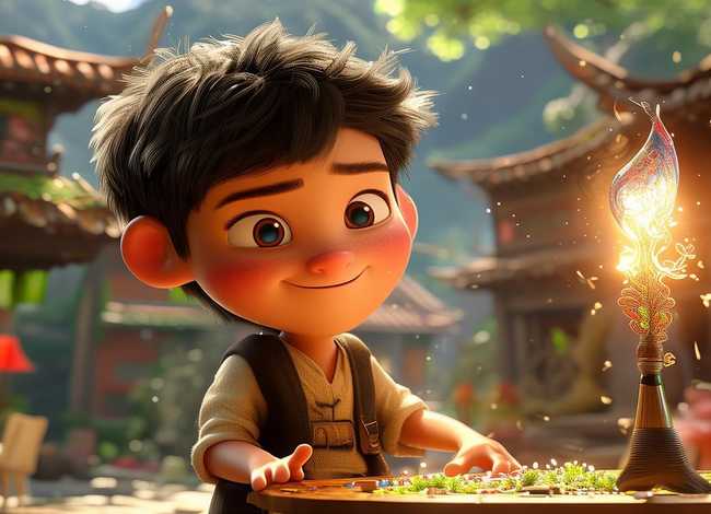 神笔马良儿童故事英文版 - 神笔马良英文版故事表演