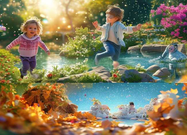 儿童故事温暖的四季、儿歌温暖的四季