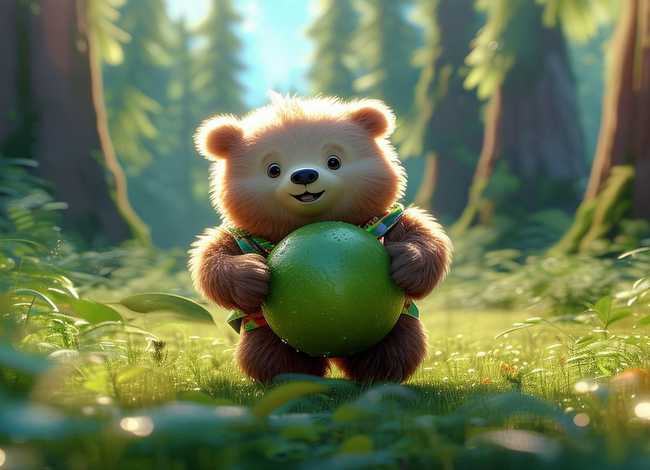 小熊买西瓜故事 小熊买西瓜故事图片