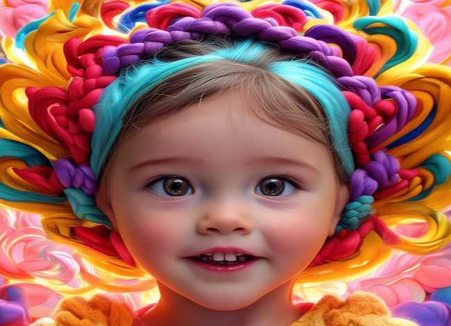 爱心儿童编发、爱心儿童编发图片