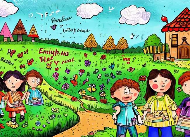 儿童英文故事手账；英文故事手抄报