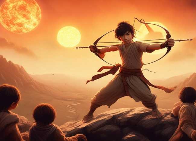 后羿射日儿童故事；少儿故事后羿射日