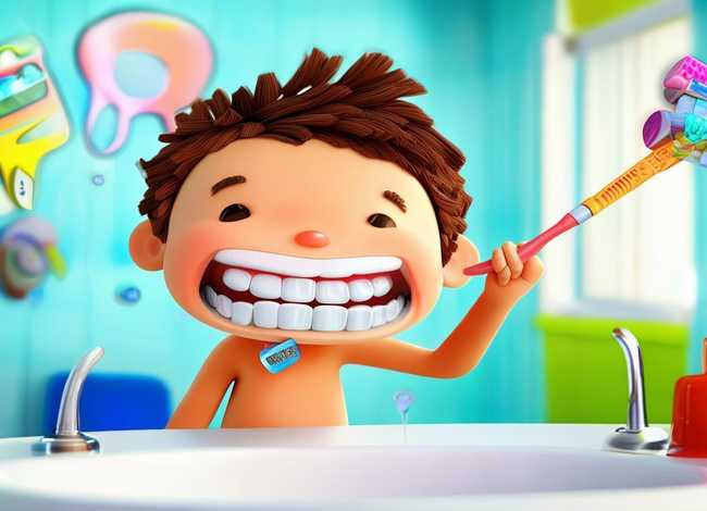 儿童刷牙的正确方法步骤卡通、儿童刷牙的正确方法步骤卡通图片