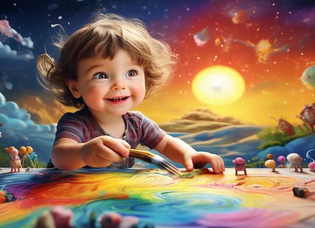 儿童画画的视频带故事，播放儿童画画