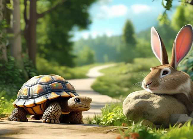 儿童故事《龟兔赛跑》全文原文（龟兔赛跑故事原版文字）