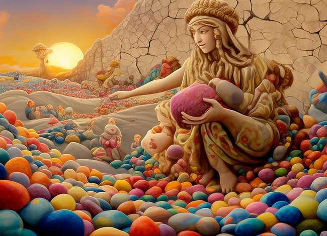 女娲补天儿童故事，女娲补天的幼儿故事