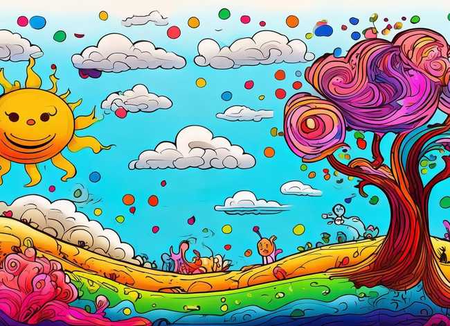 线描儿童画创意，线描儿童画创意作品