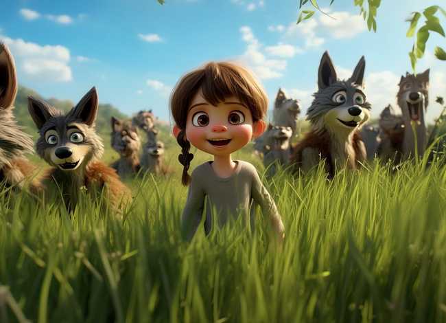 讲故事儿童故事狼来了视频、幼儿讲故事狼来了的视频