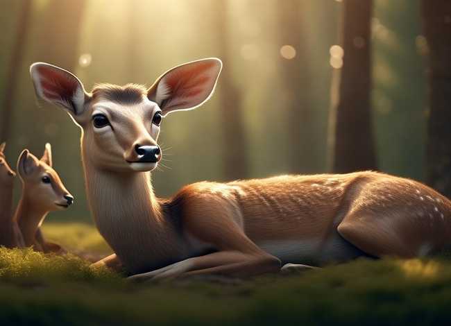 儿童故事生病的鹿 - 生病的鹿寓言故事