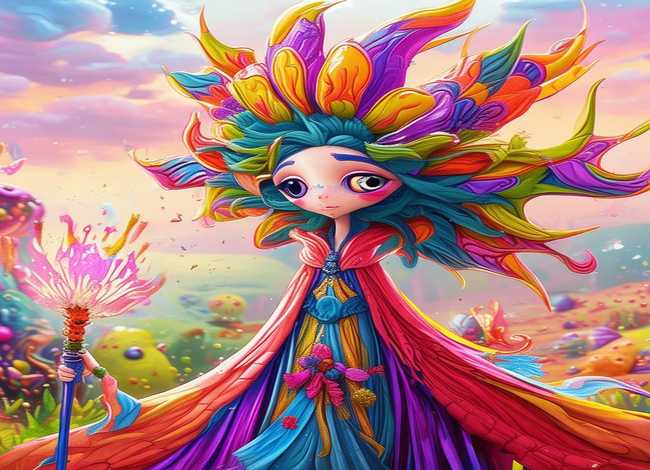 神话人物故事儿童画 - 神话人物儿童简笔画