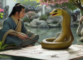 中国古代寓言故事绘本画、中国古代寓言故事绘本画蛇添足故事演讲