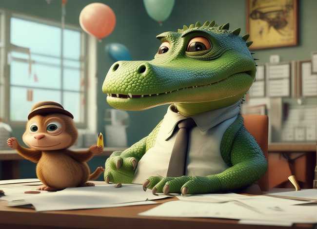 儿童故事鳄鱼先生想要小猴子的心、鳄鱼先生去上班的故事告诉了我们什么
