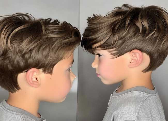 男孩发型前短后长 - 男孩发型前短后长怎么剪