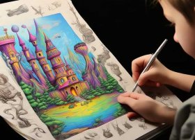 马克笔童话画 马克笔童话画图片大全
