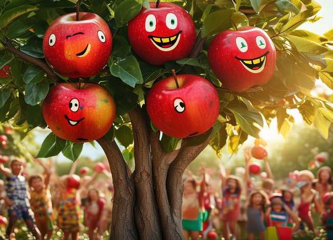 快乐的苹果儿童故事 幼儿故事《快乐的苹果树》